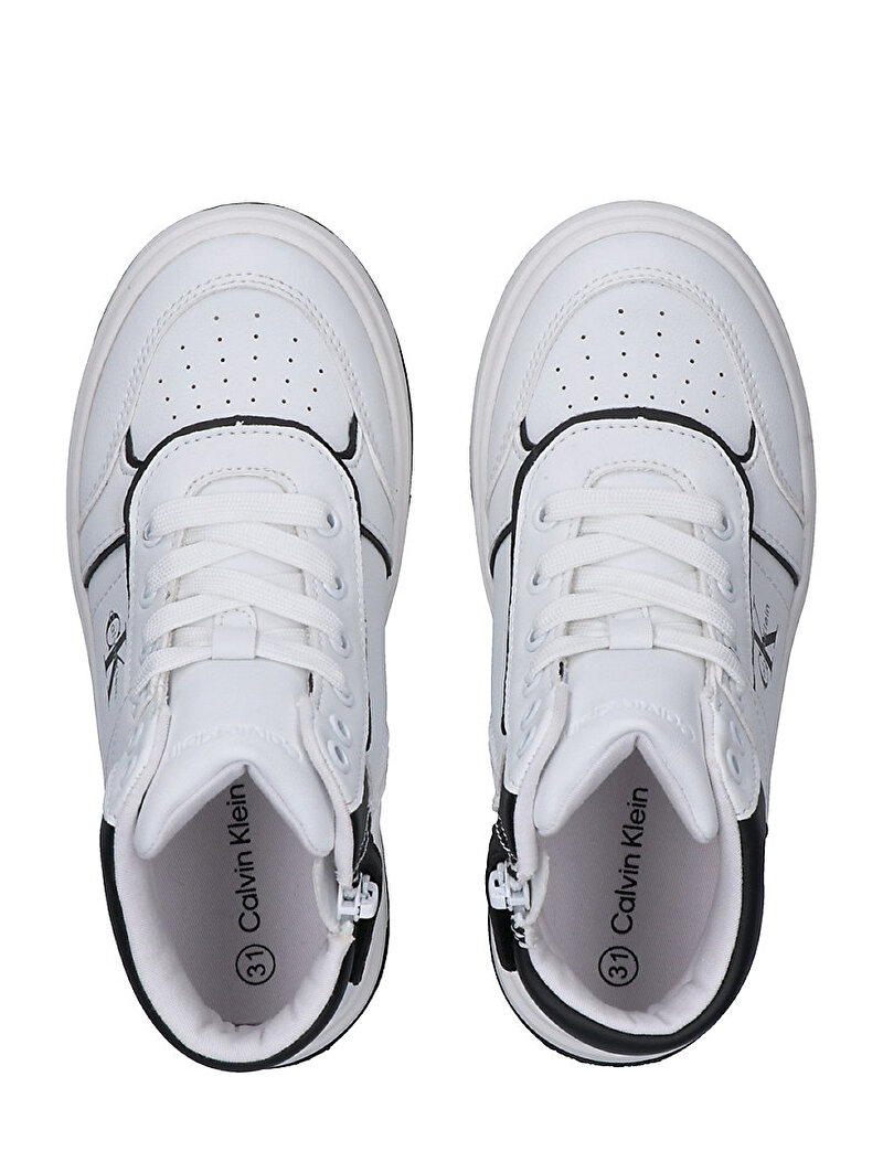 Calvin Klein Çok renkli Renkli Çocuk Unisex High Top Lace Up Sneaker