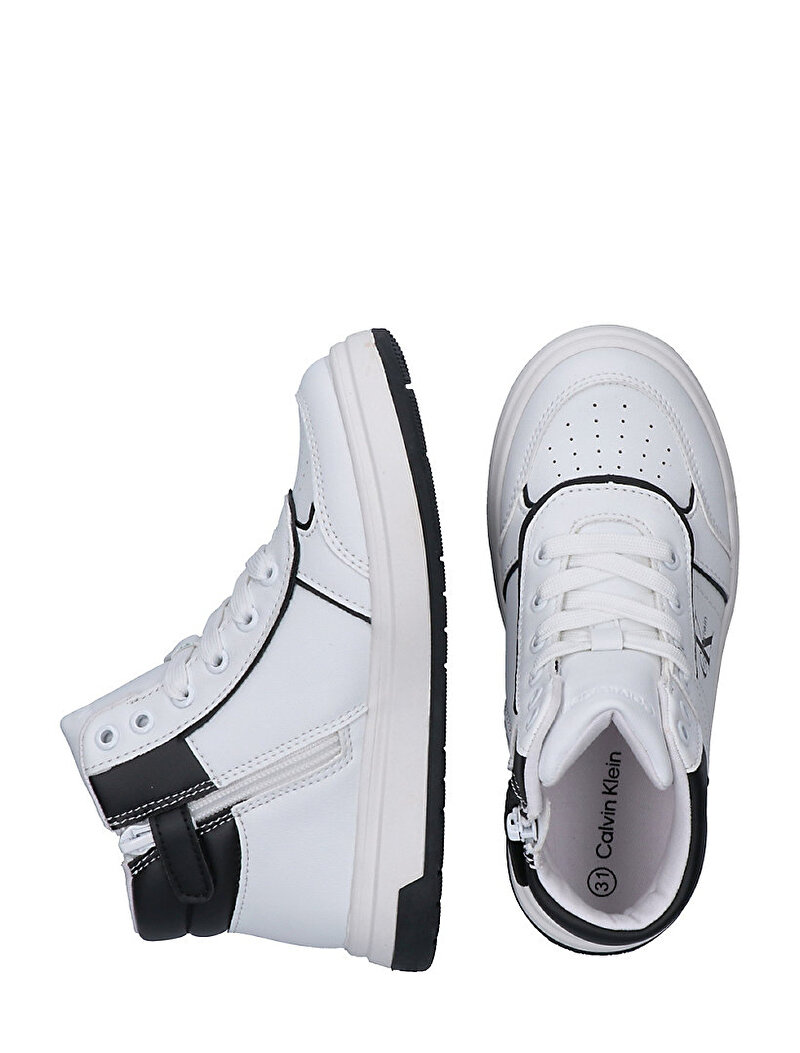 Calvin Klein Çok renkli Renkli Çocuk Unisex High Top Lace Up Sneaker