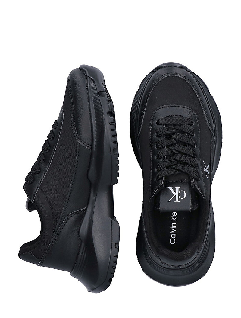 Calvin Klein Siyah Renkli Kız Çocuk Low Cut Lace Up Sneaker