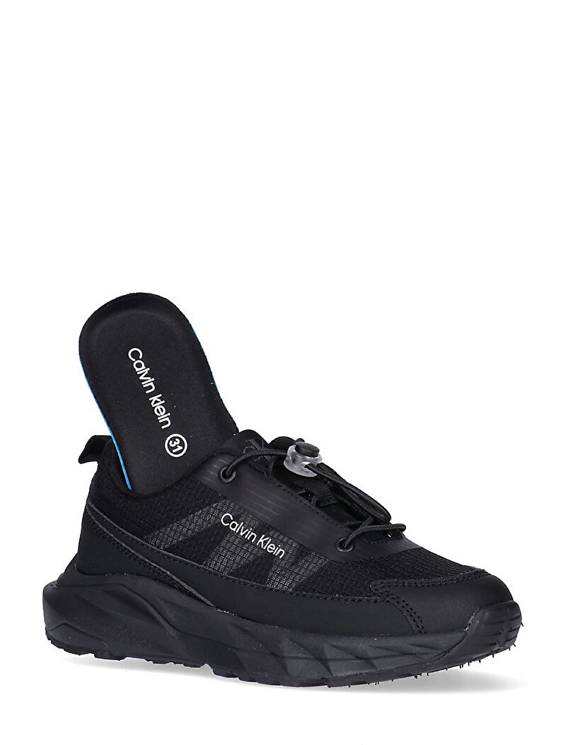 Calvin Klein Siyah Renkli Çocuk Unisex Low Cut Lace Up Sneaker