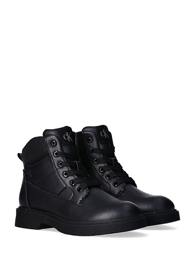 Calvin Klein Siyah Renkli Çocuk Unisex Lace Up Bot