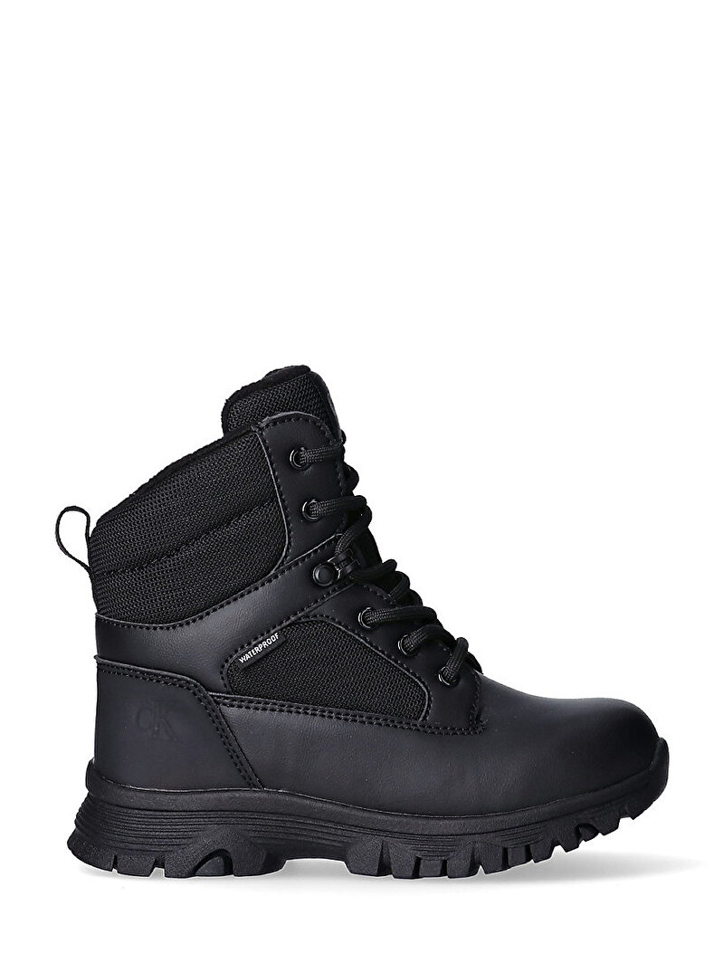 Calvin Klein Siyah Renkli Çocuk Unisex Lace Up Bot
