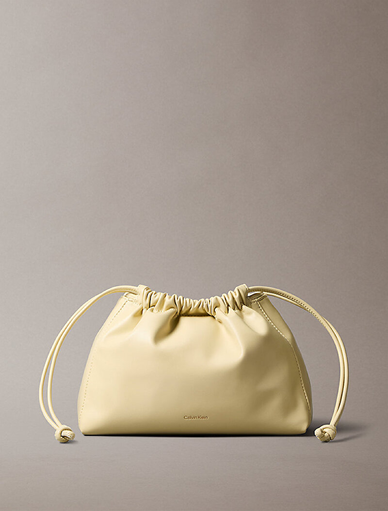 Calvin Klein Sarı Renkli Kadın Drawstring Çapraz Çanta
