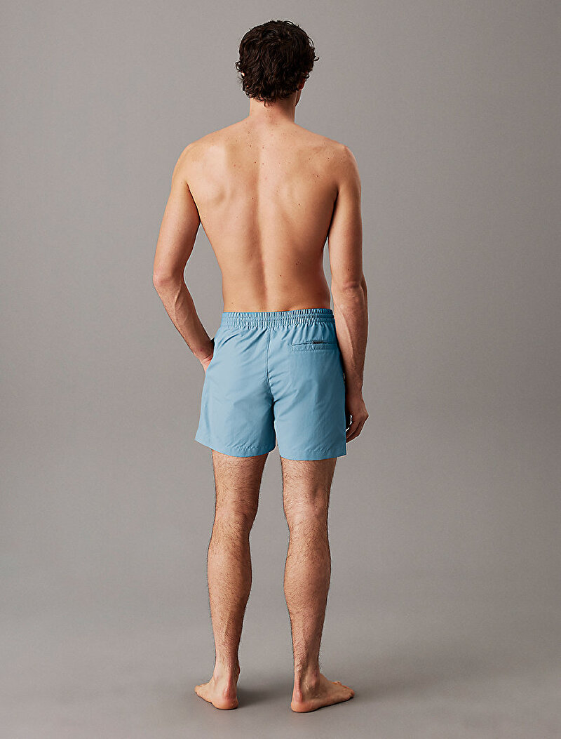 Calvin Klein Mavi Renkli Erkek Drawstring Deniz Şortu