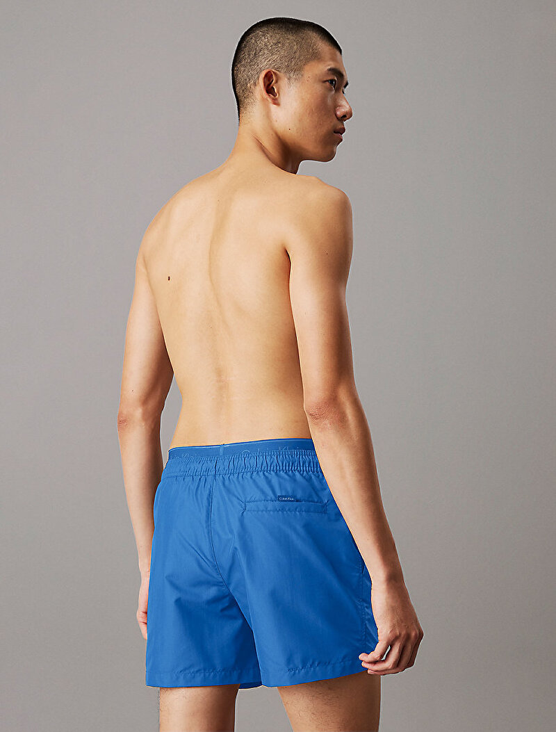 Calvin Klein Mavi Renkli Erkek Medium Double Deniz Şortu