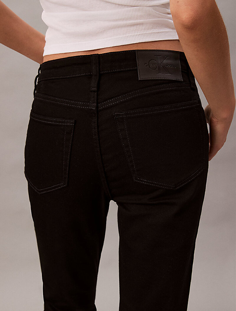 Calvin Klein Siyah Renkli Kadın Mid Rise Skinny Jean Pantolon