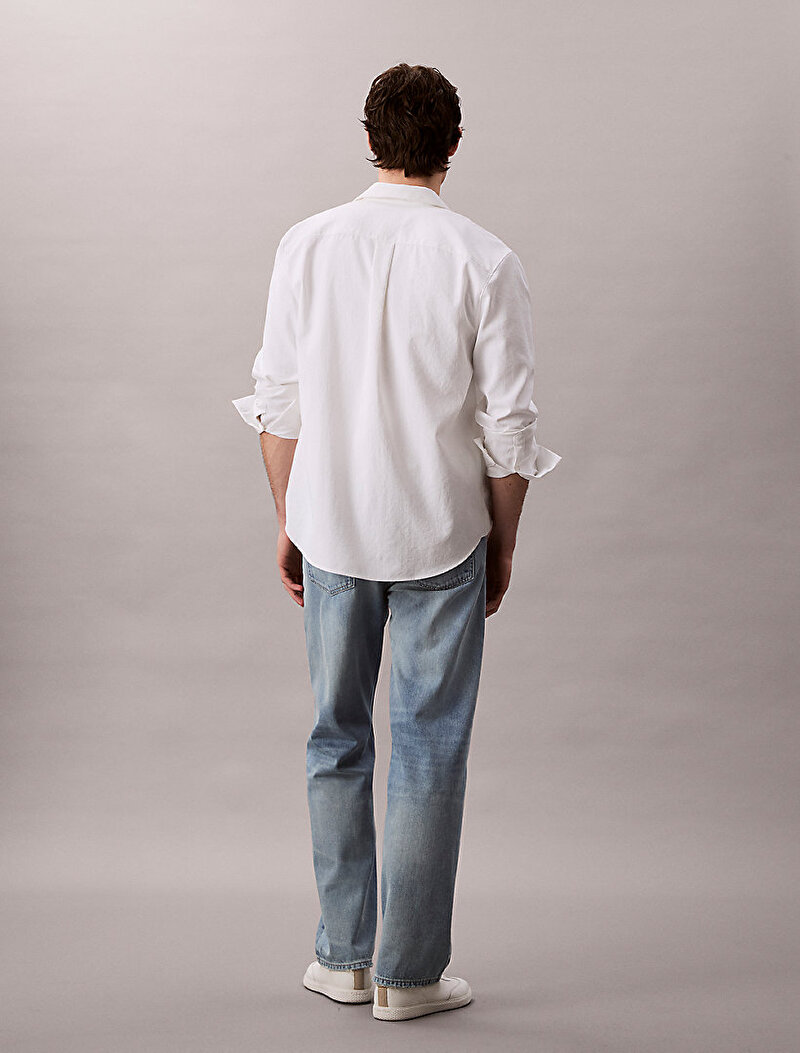 Calvin Klein Mavi Renkli Erkek 90s Straight Longstand Jean Pantolon