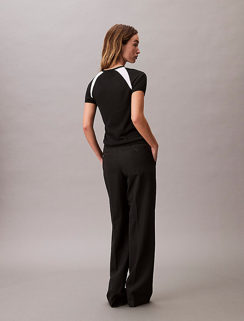 Calvin Klein Siyah Renkli Kadın Liquid Shine Sculpt Kazak