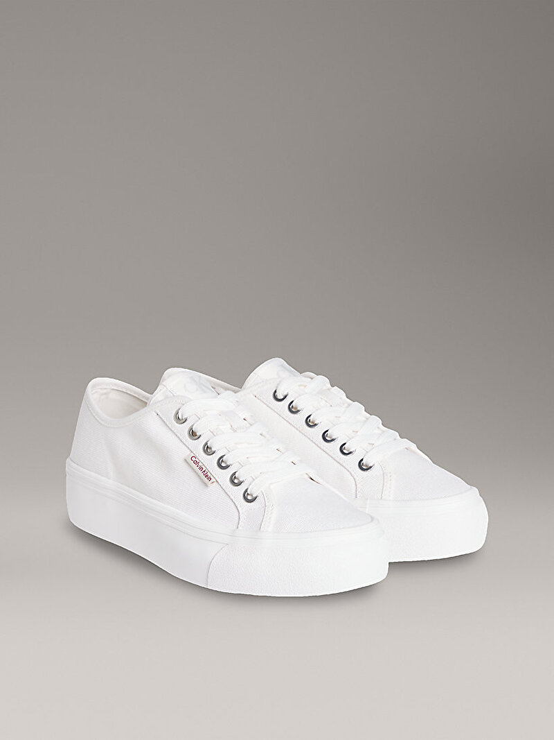 Calvin Klein Beyaz Renkli Kadın Vulcanic Flatform Sneaker