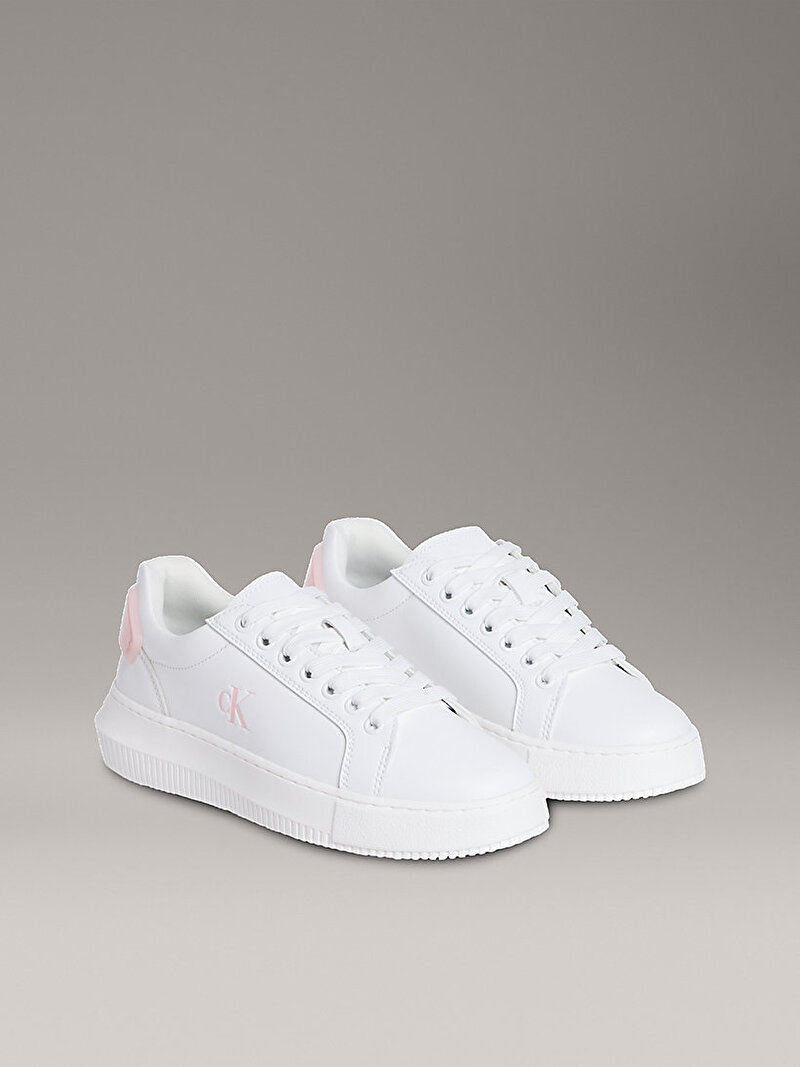 Calvin Klein Beyaz Renkli Kadın Chunky Cupsole Runner Sneaker