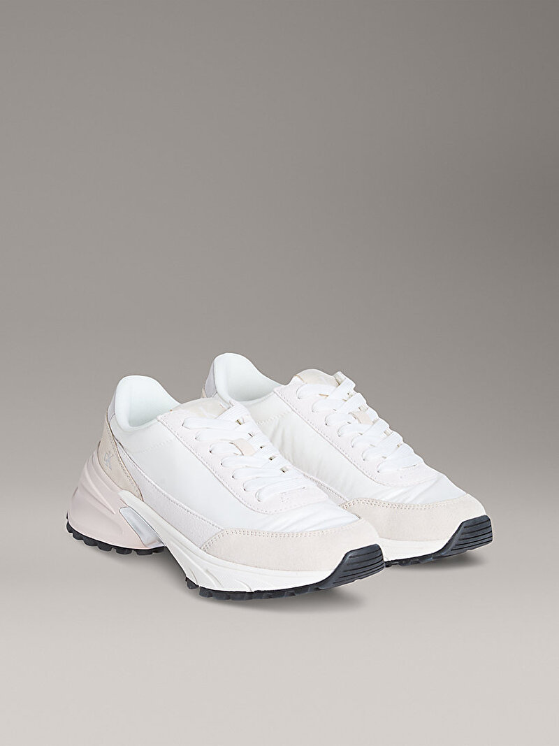 Calvin Klein Beyaz Renkli Kadın Hike Runner Nylon Sneaker