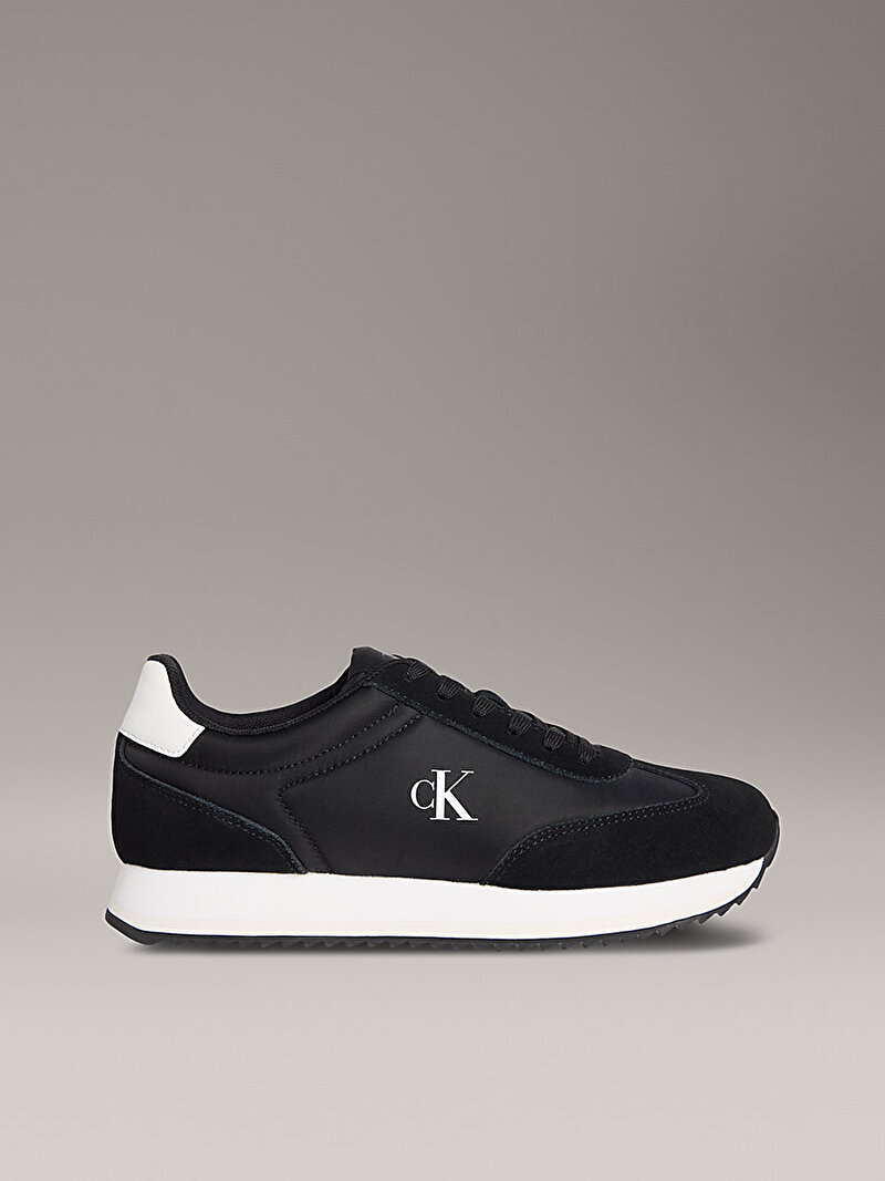 Calvin Klein Siyah Renkli Kadın Runner Laceup Nylon Sneaker