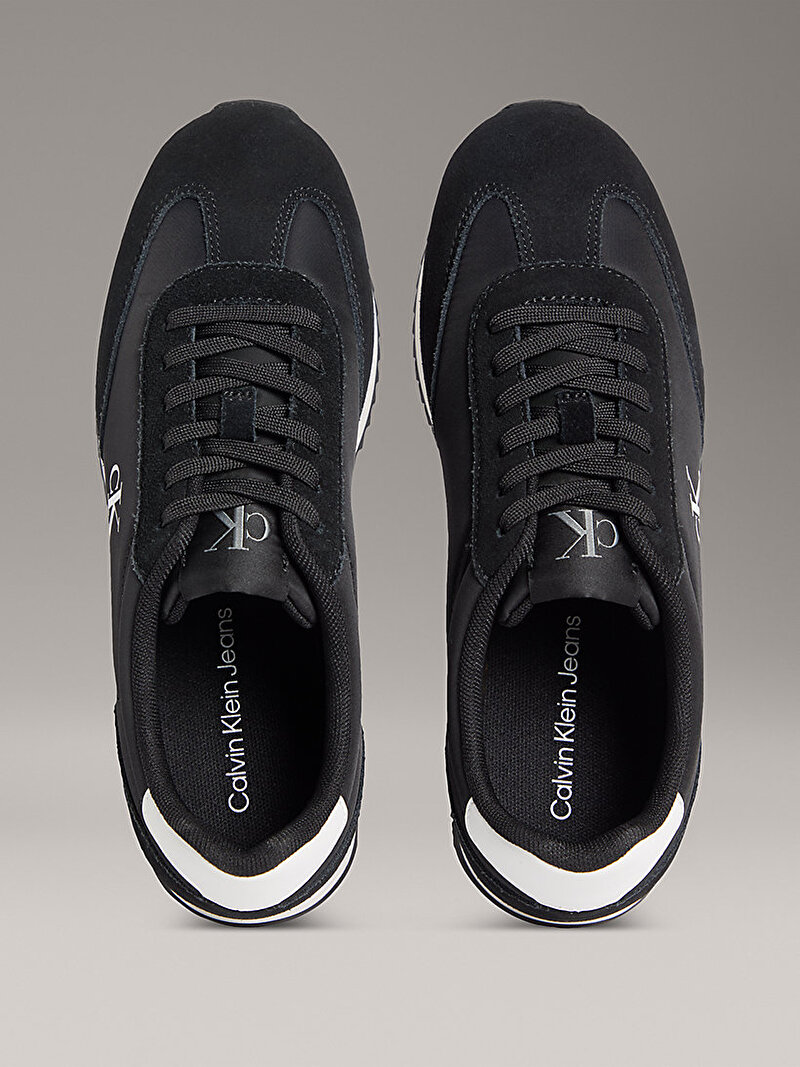 Calvin Klein Siyah Renkli Kadın Runner Laceup Nylon Sneaker
