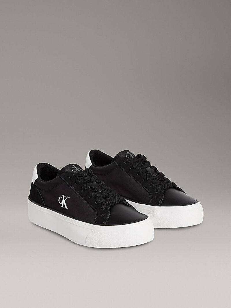 Calvin Klein Siyah Renkli Kadın Vulcanic Flatform Monogram Sneaker