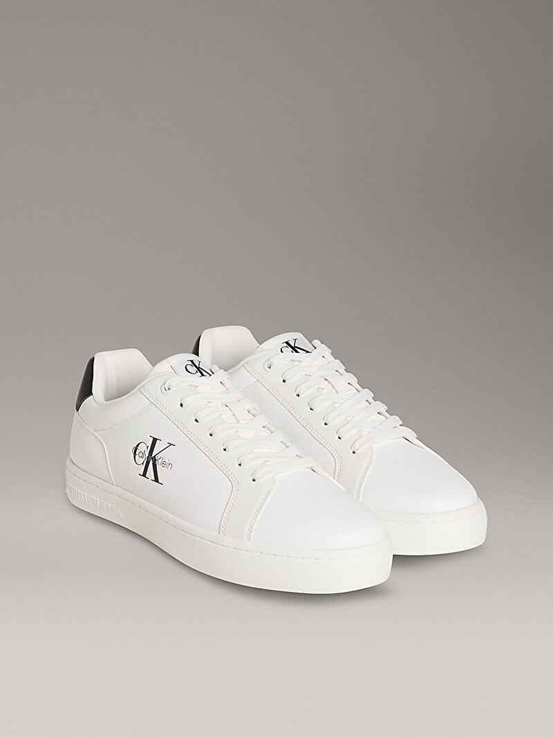 Calvin Klein Beyaz Renkli Erkek Classsic Cupsole Monogram Sneaker