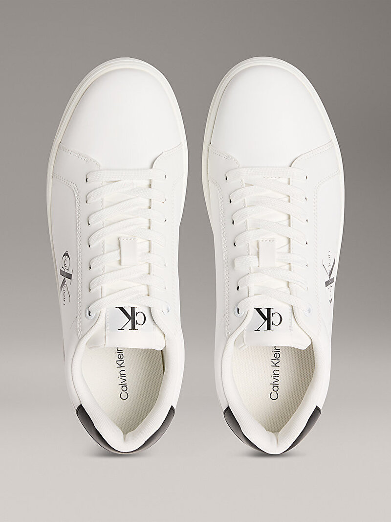 Calvin Klein Beyaz Renkli Erkek Classsic Cupsole Monogram Sneaker