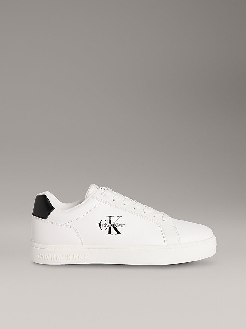 Calvin Klein Beyaz Renkli Erkek Classsic Cupsole Monogram Sneaker