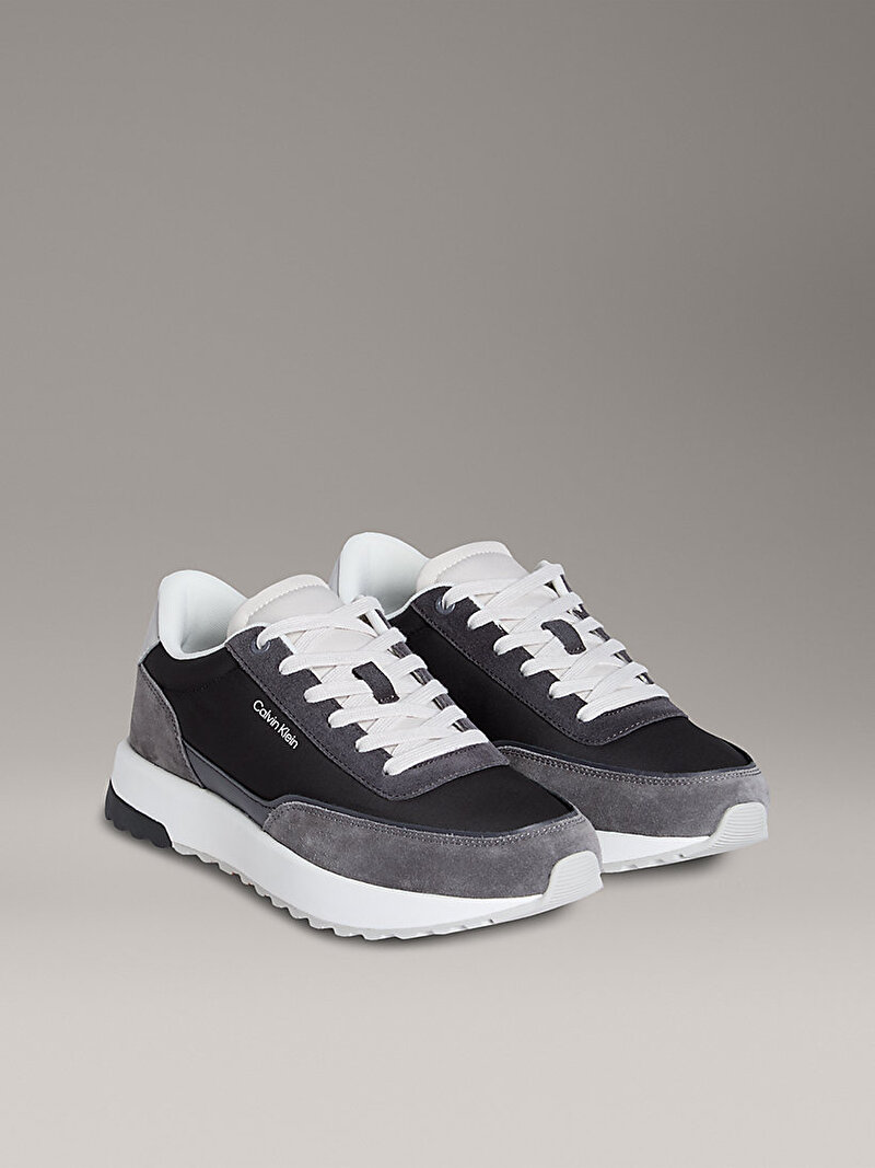 Calvin Klein Gri Renkli Erkek Low Top Lace Up Sneaker