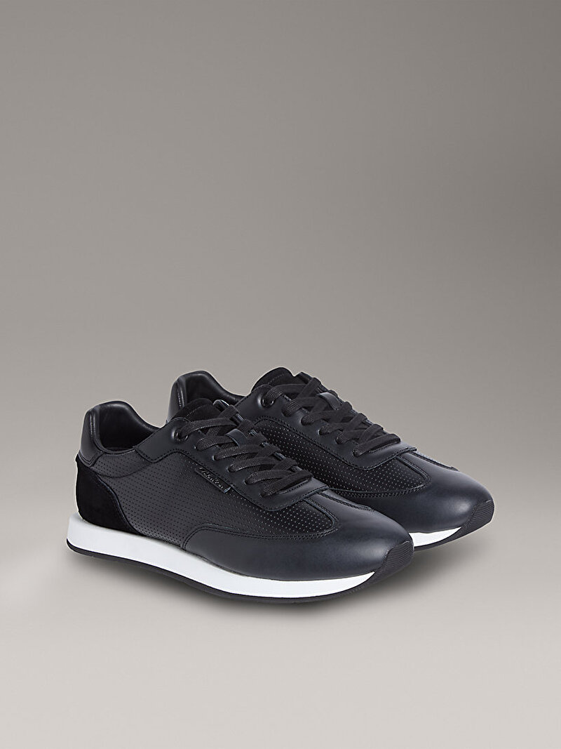 Calvin Klein Siyah Renkli Erkek Low Prof Runner Laceup Sneaker