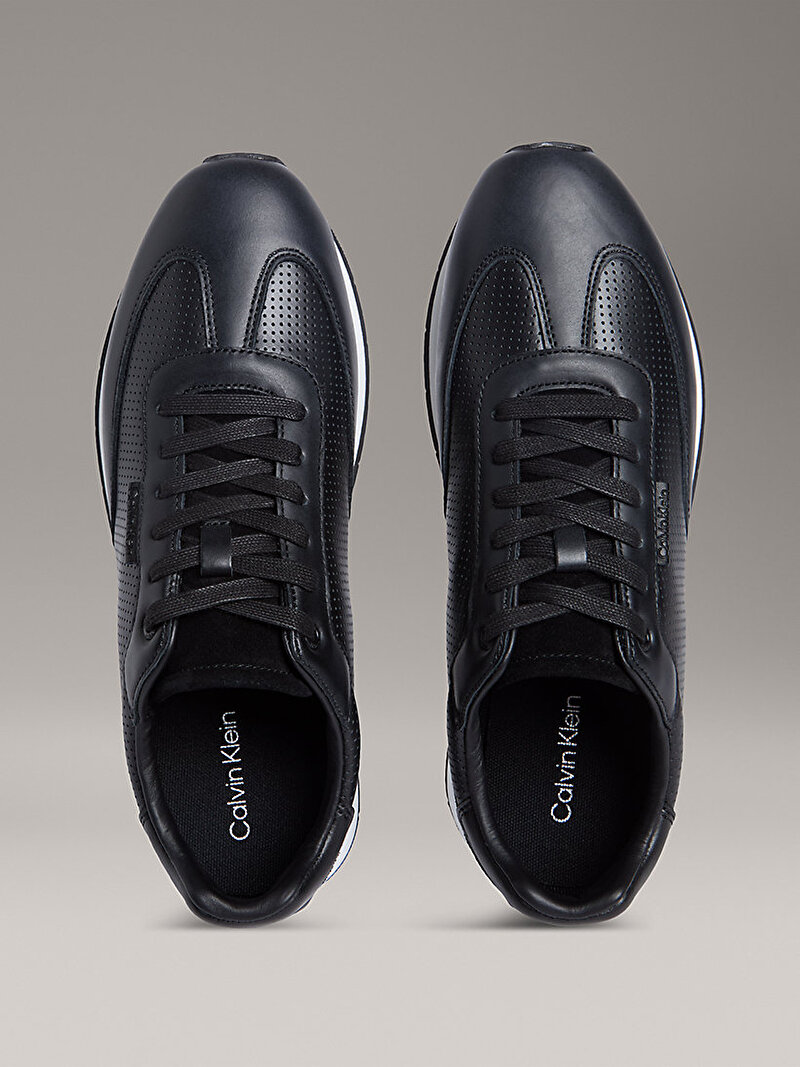 Calvin Klein Siyah Renkli Erkek Low Prof Runner Laceup Sneaker