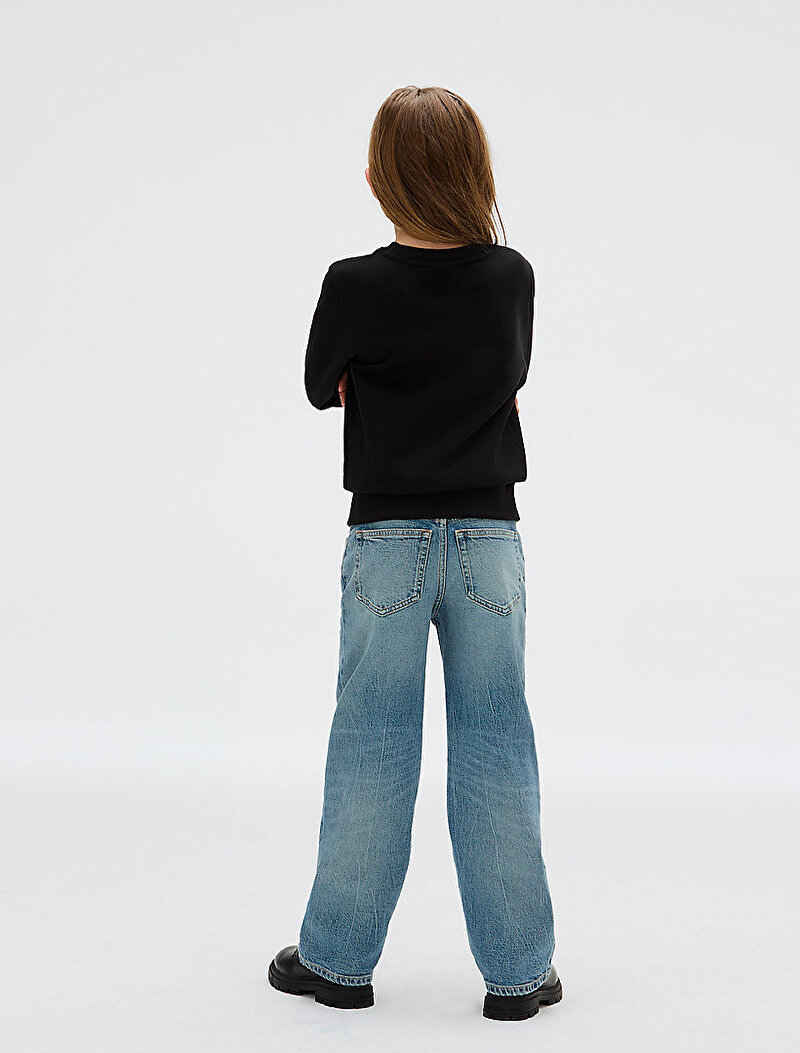 Calvin Klein Siyah Renkli Erkek Çocuk Seasonal CK Terry Sweatshirt