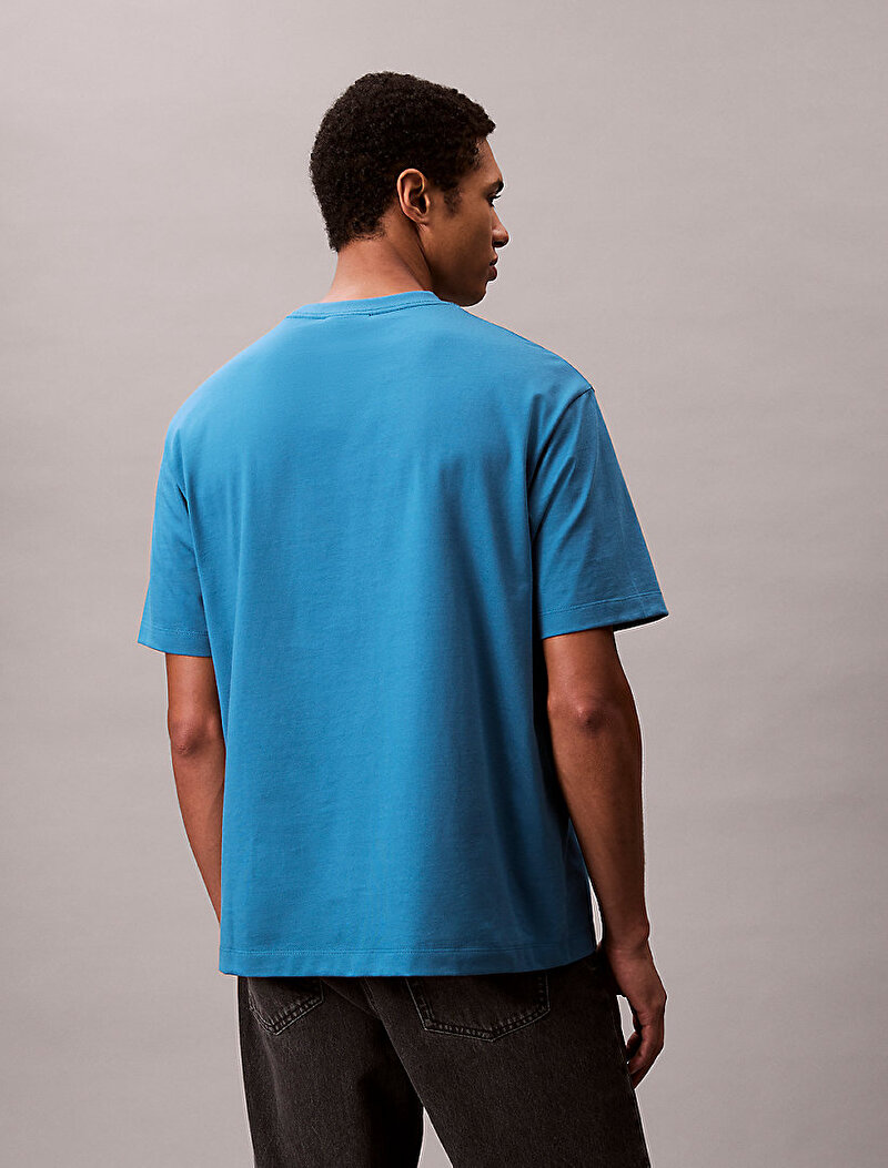 Calvin Klein Mavi Renkli Erkek 16s Calvin Klein T-shirt