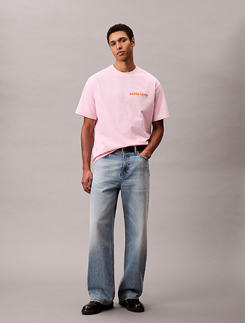 Calvin Klein Pembe Renkli Erkek 16s Calvin Klein T-shirt