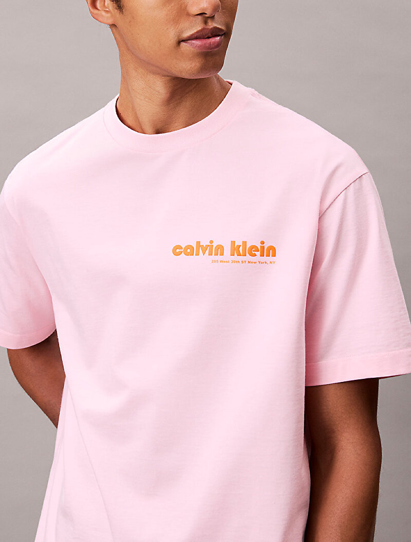 Calvin Klein Pembe Renkli Erkek 16s Calvin Klein T-shirt