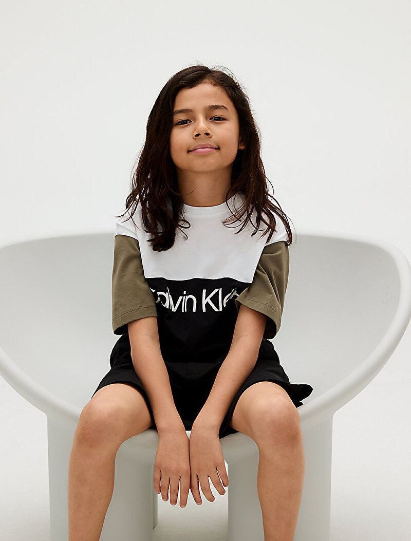 Calvin Klein Çok renkli Renkli Erkek Çocuk Blocking T-shirt