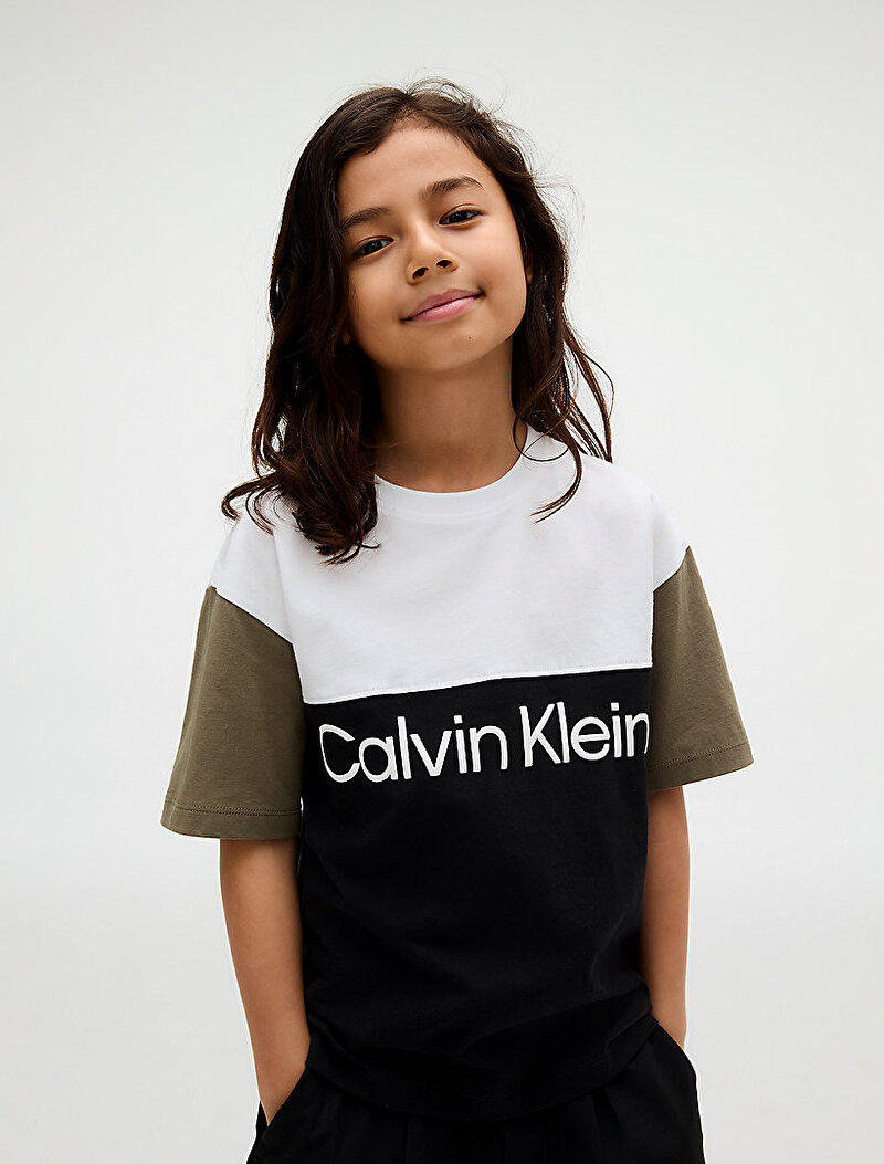 Calvin Klein Çok renkli Renkli Erkek Çocuk Blocking T-shirt