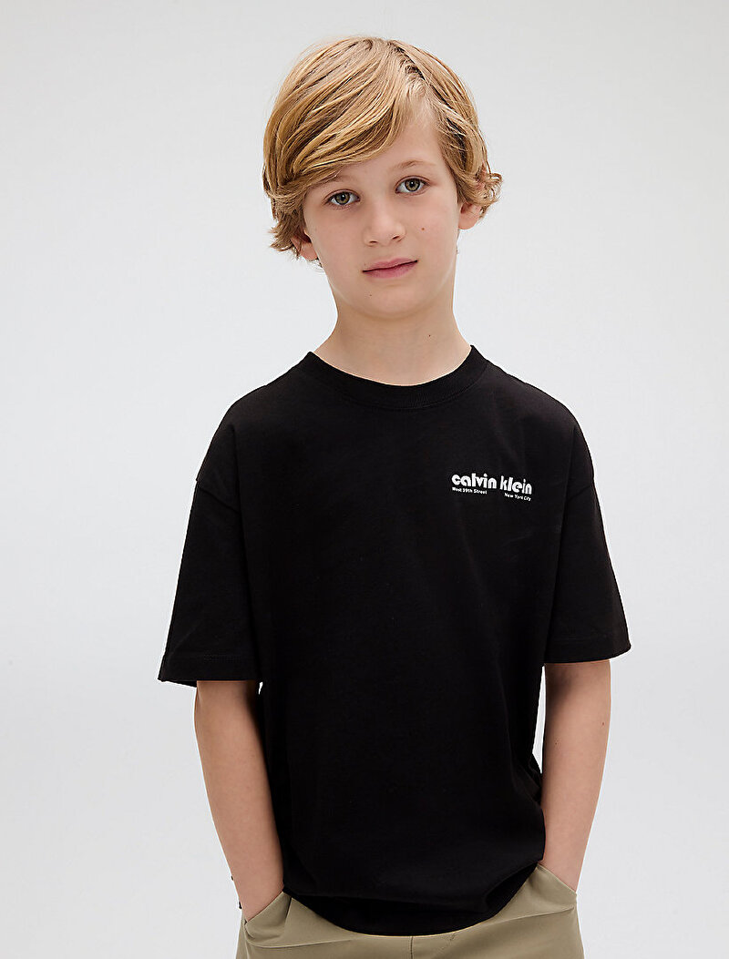 Erkek Çocuk Geo CK Backprint T-shirt