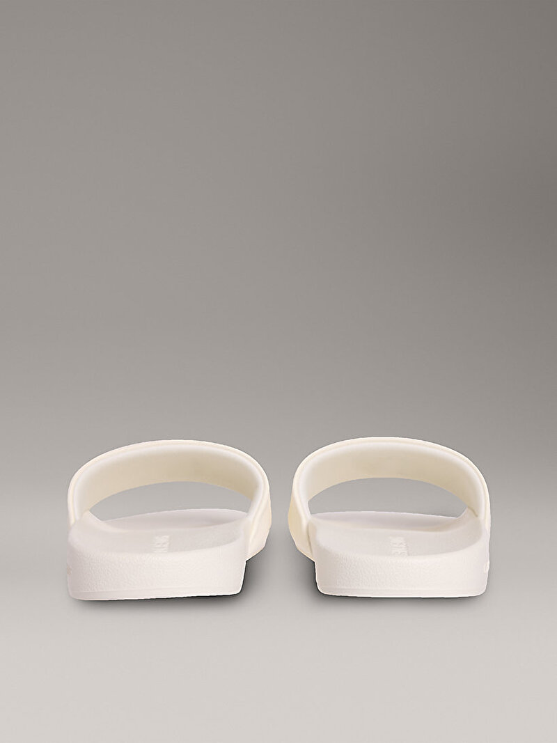 Calvin Klein Beyaz Renkli Kadın Plaj Terliği