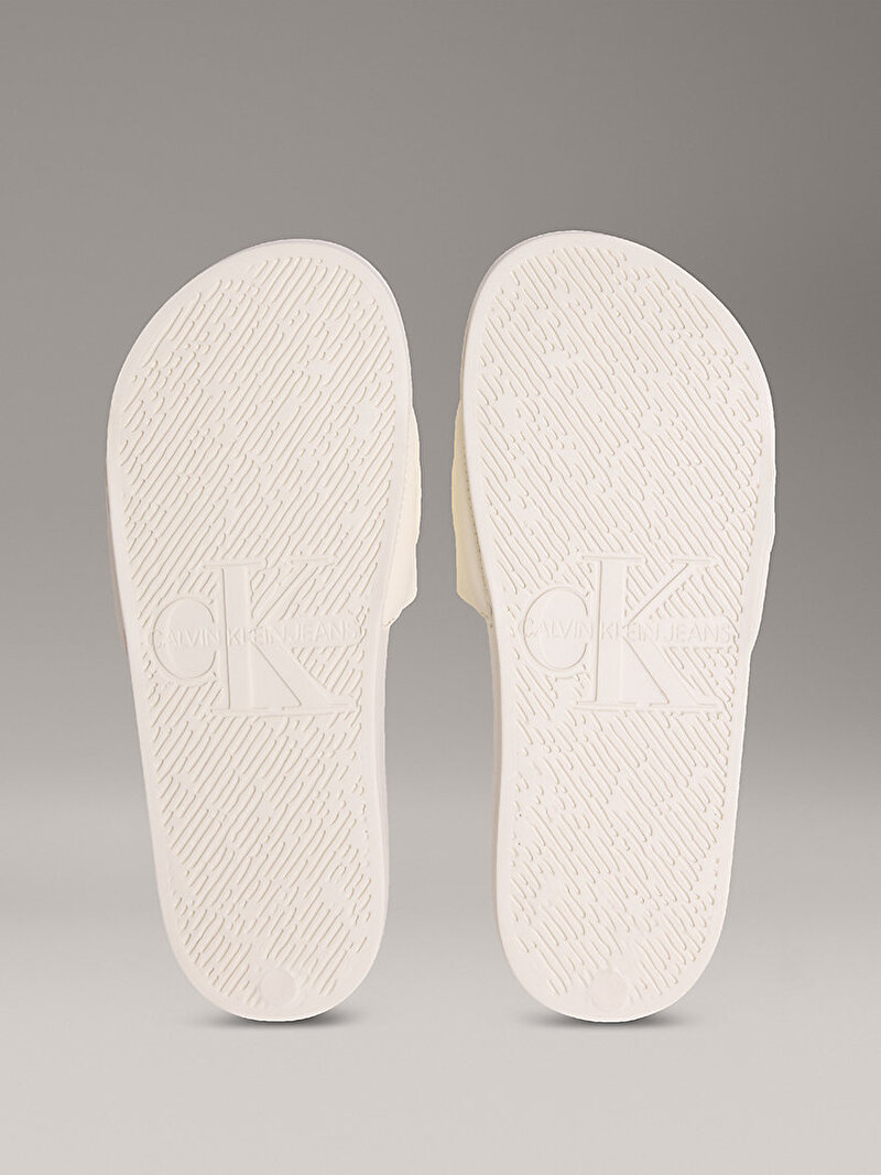 Calvin Klein Beyaz Renkli Kadın Plaj Terliği