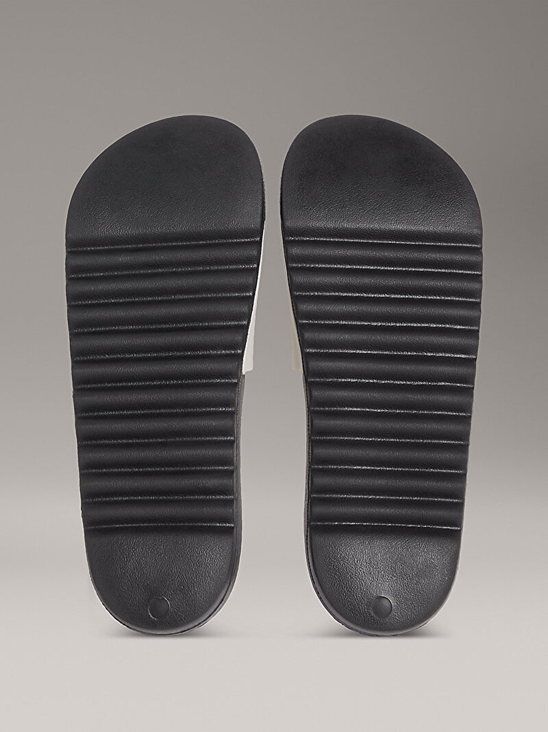 Calvin Klein Beyaz Renkli Erkek Chunky Plaj Terliği