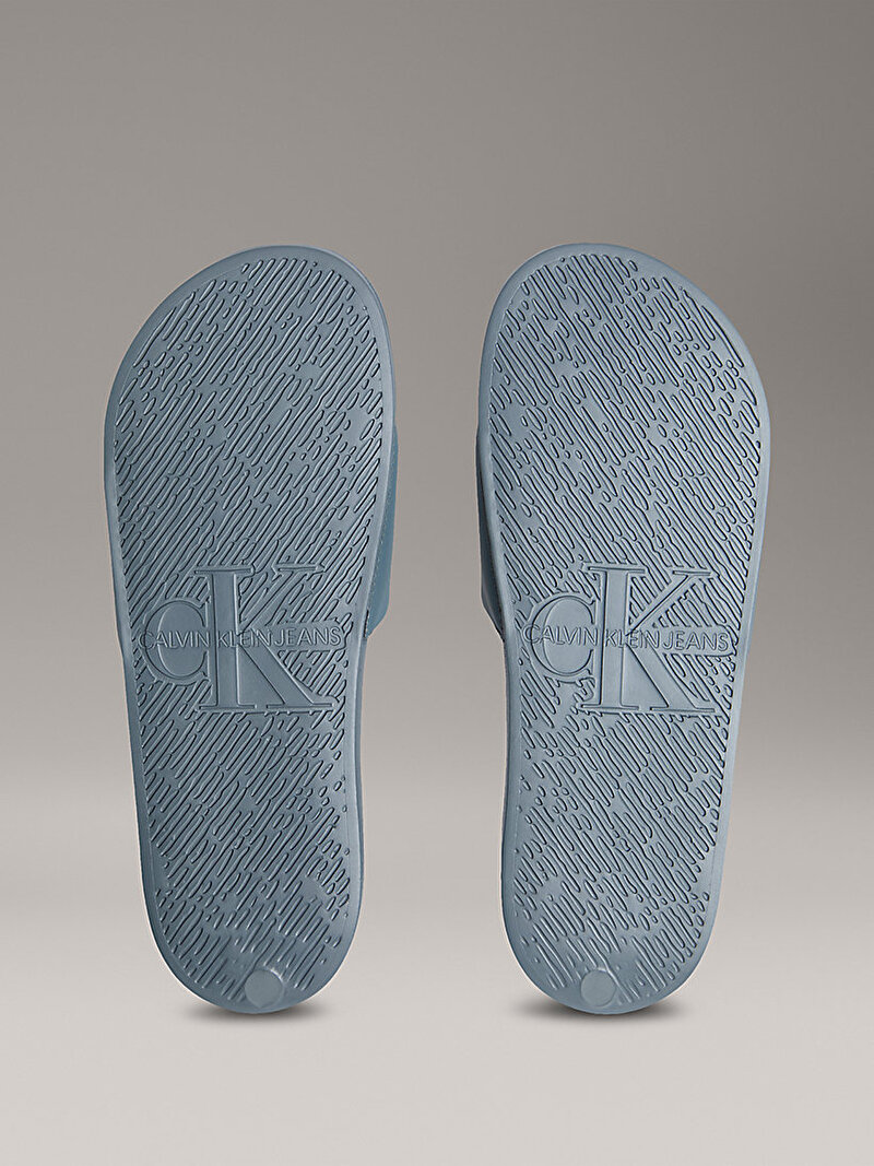 Calvin Klein Mavi Renkli Erkek Jelly Mono Plaj Terliği