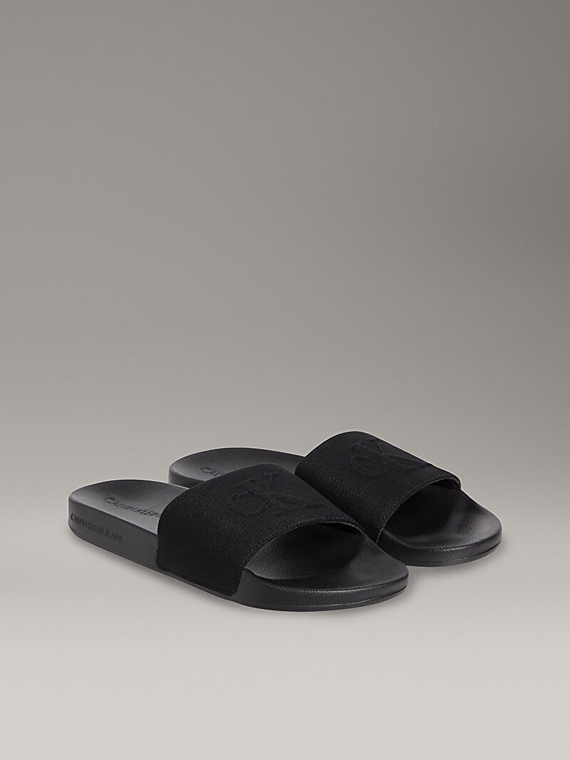 Calvin Klein Siyah Renkli Erkek Mono Plaj Terliği