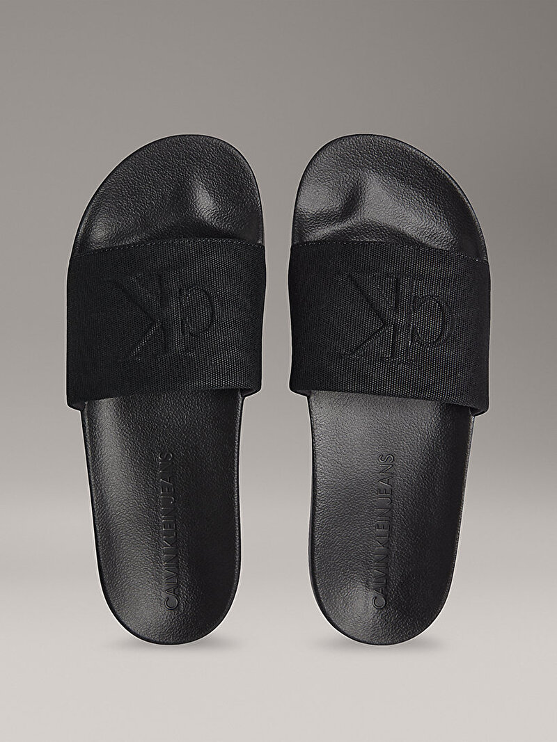 Calvin Klein Siyah Renkli Erkek Mono Plaj Terliği