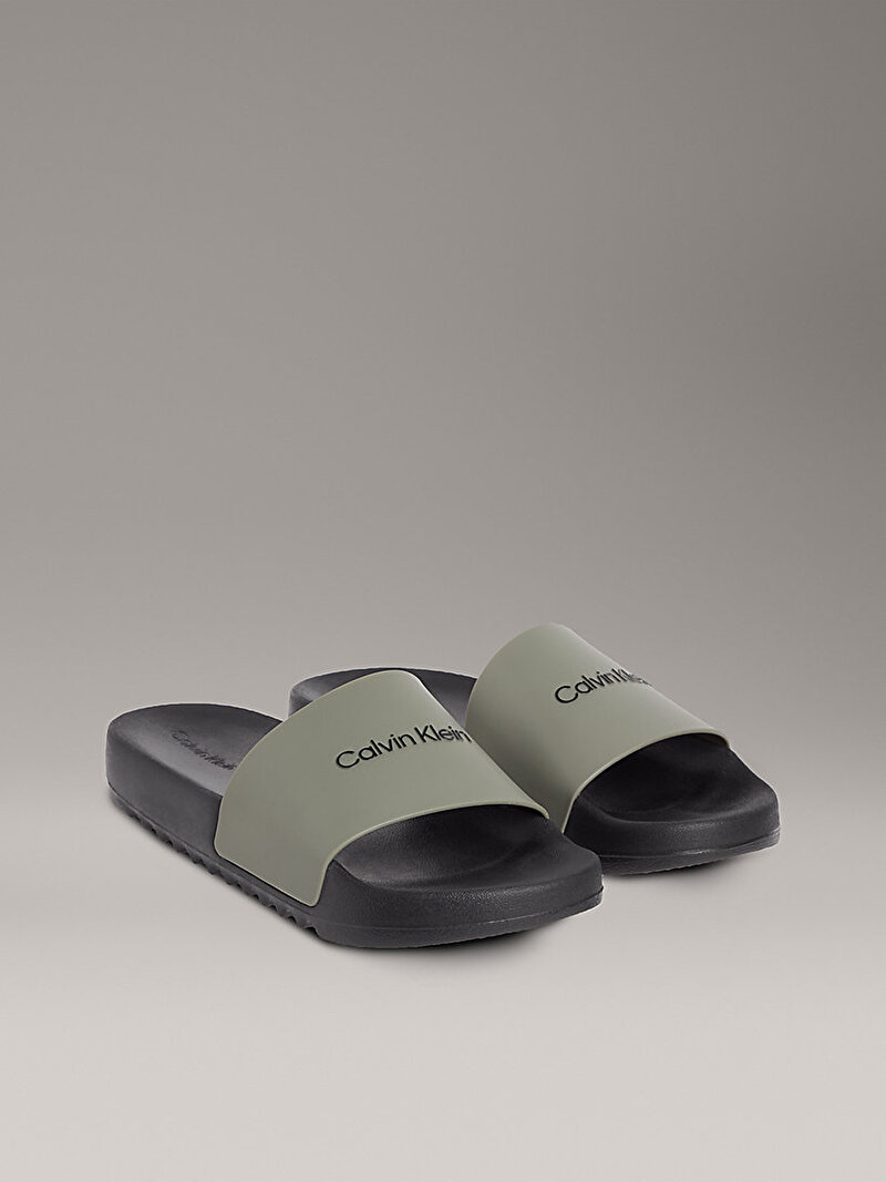 Calvin Klein Yeşil Renkli Erkek Chunky Plaj Terliği