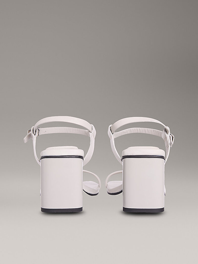 Calvin Klein Beyaz Renkli Kadın Block Topuklu Sandalet