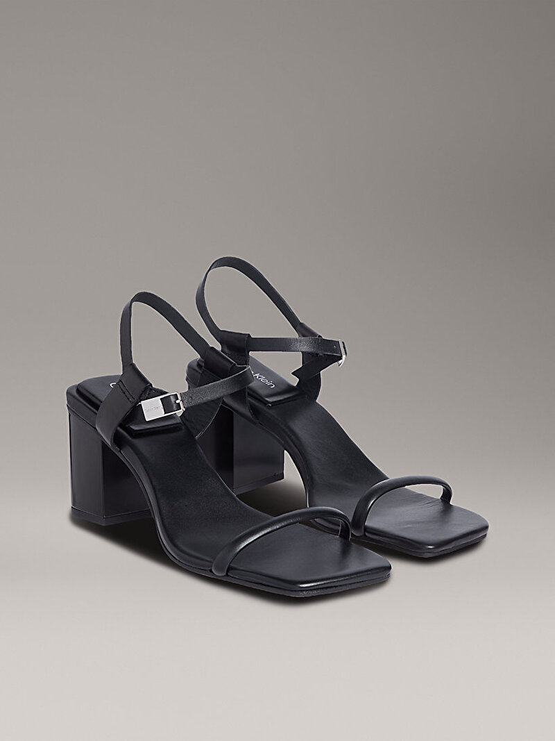 Calvin Klein Siyah Renkli Kadın Block Topuklu Sandalet