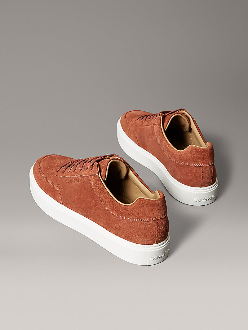 Calvin Klein Kahverengi Renkli Erkek Clean Cup Low Laceup Sneaker