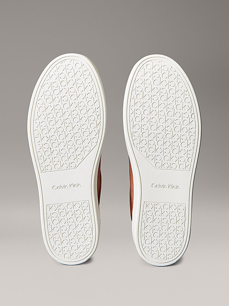 Calvin Klein Kahverengi Renkli Erkek Clean Cup Low Laceup Sneaker