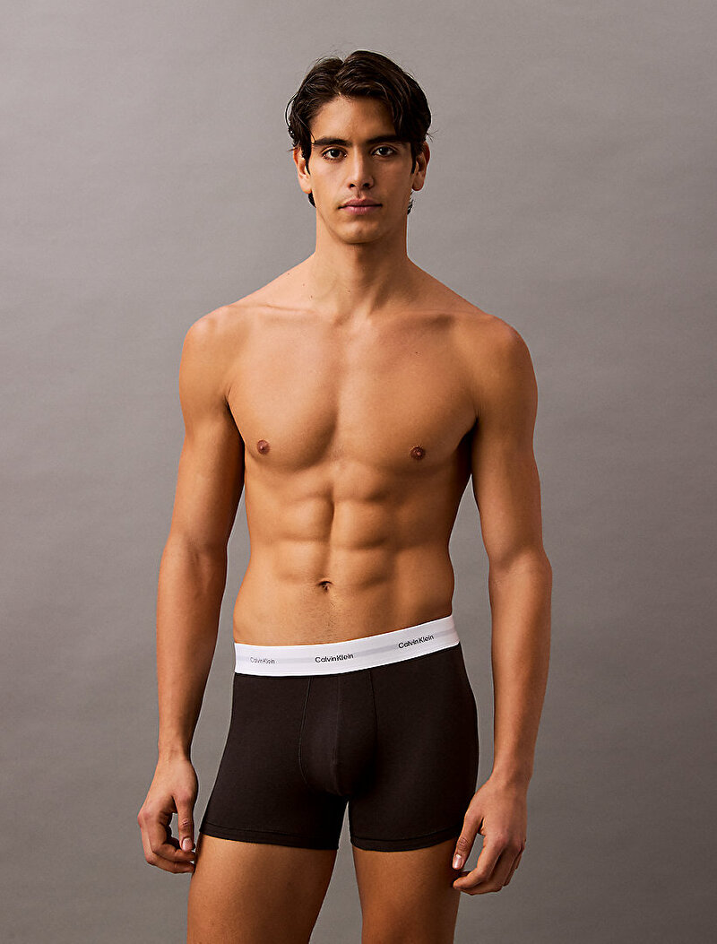 Calvin Klein Siyah Renkli Erkek 3'lü Paket Trunk Boxer Seti