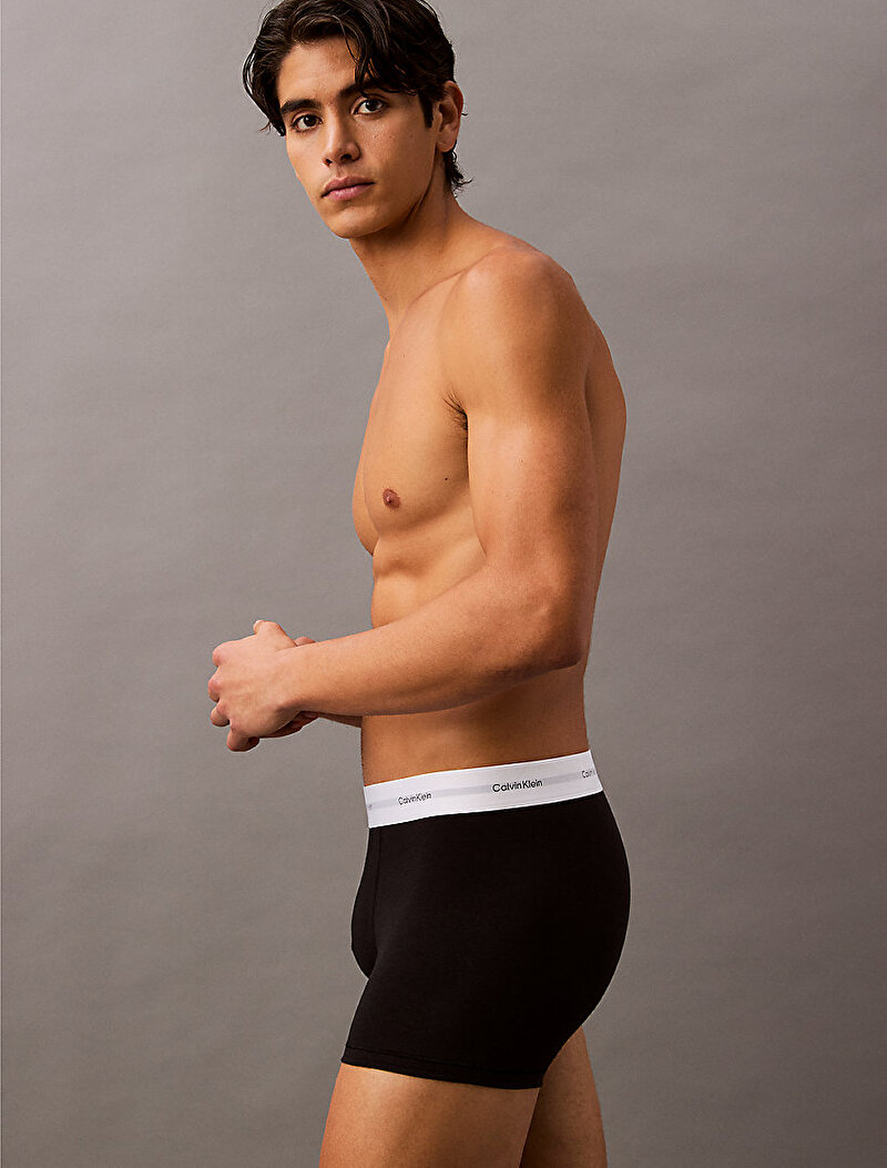 Calvin Klein Siyah Renkli Erkek 3'lü Paket Trunk Boxer Seti