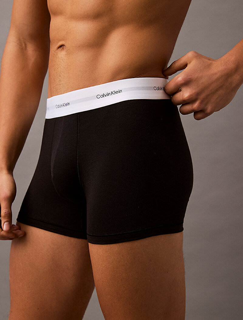 Calvin Klein Siyah Renkli Erkek 3'lü Paket Trunk Boxer Seti