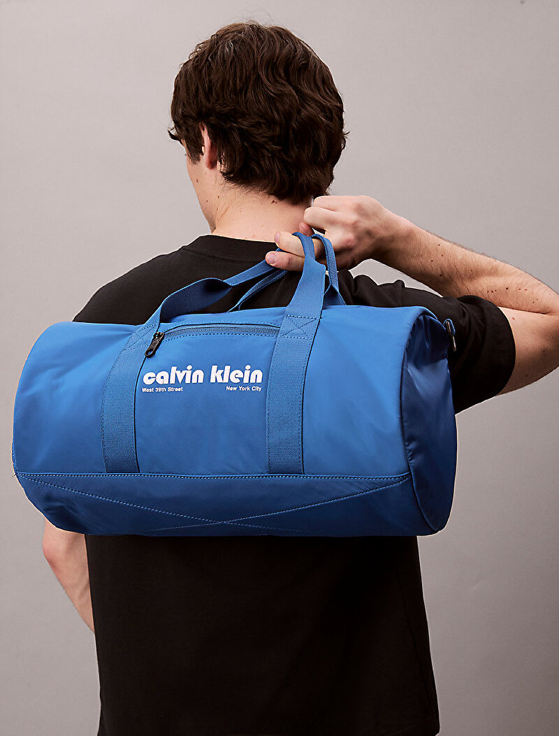 Calvin Klein Lacivert Renkli Erkek CKJ Graphic Duffle Çanta