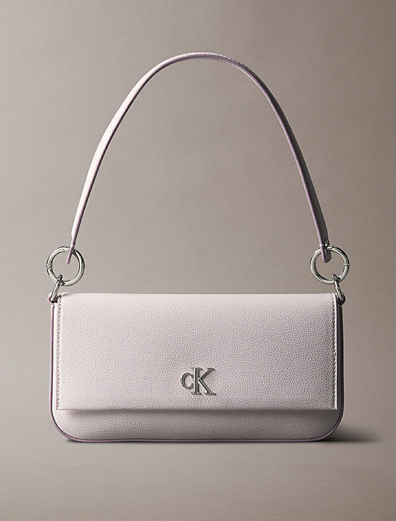 Calvin Klein Pembe Renkli Kadın Minimal Monogram Omuz Çantası