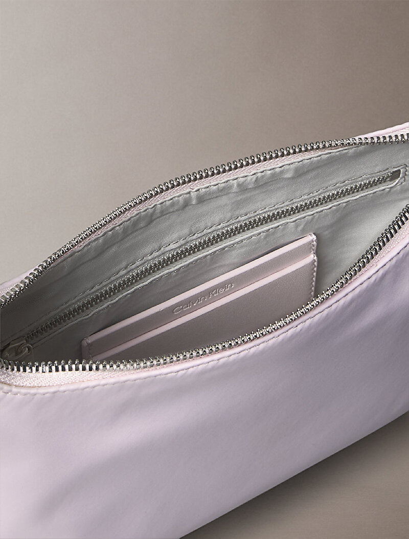 Calvin Klein Pembe Renkli Kadın Satin Nylon Small Çapraz Çanta