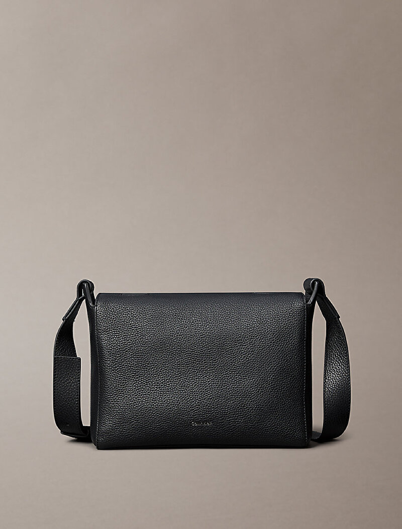 Calvin Klein Siyah Renkli Erkek Micro Pebble Messenger Çapraz Çanta