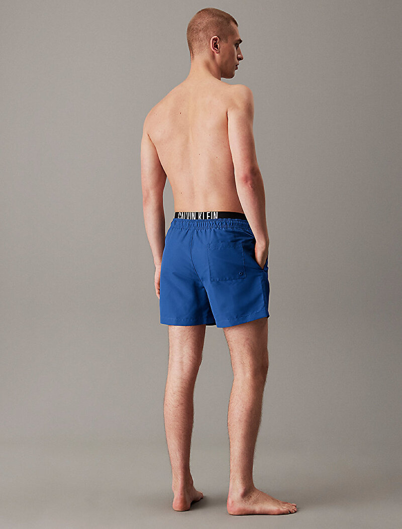 Calvin Klein Mavi Renkli Erkek Medium Double Deniz Şortu